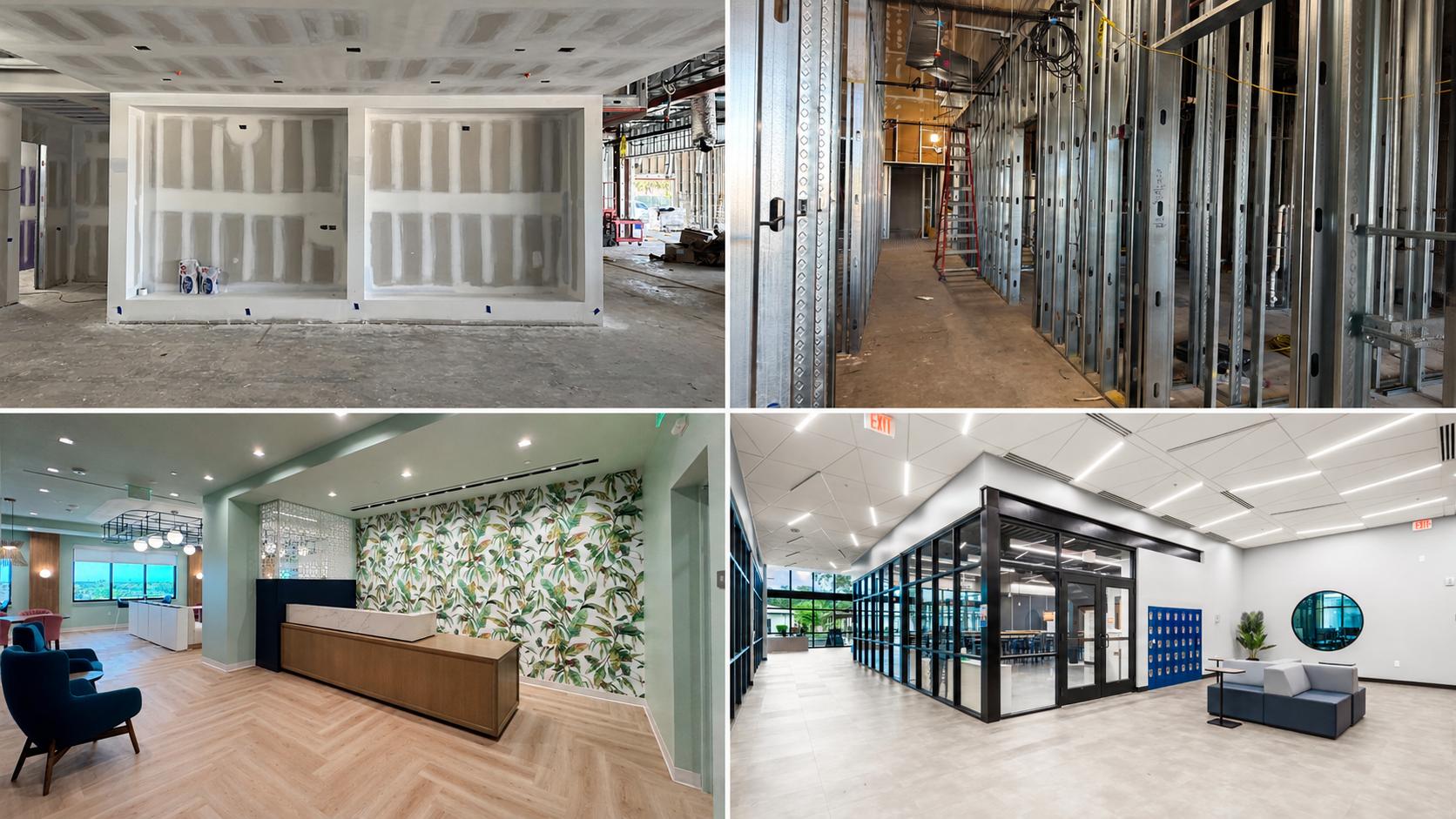 H&S Building framing, drywall, and finished commercial interiors